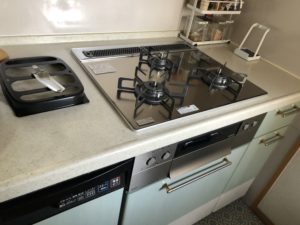 岐阜県 キッチンリフォーム ノーリツ ビルトインガスコンロ取替工事【株式会社山嘉】