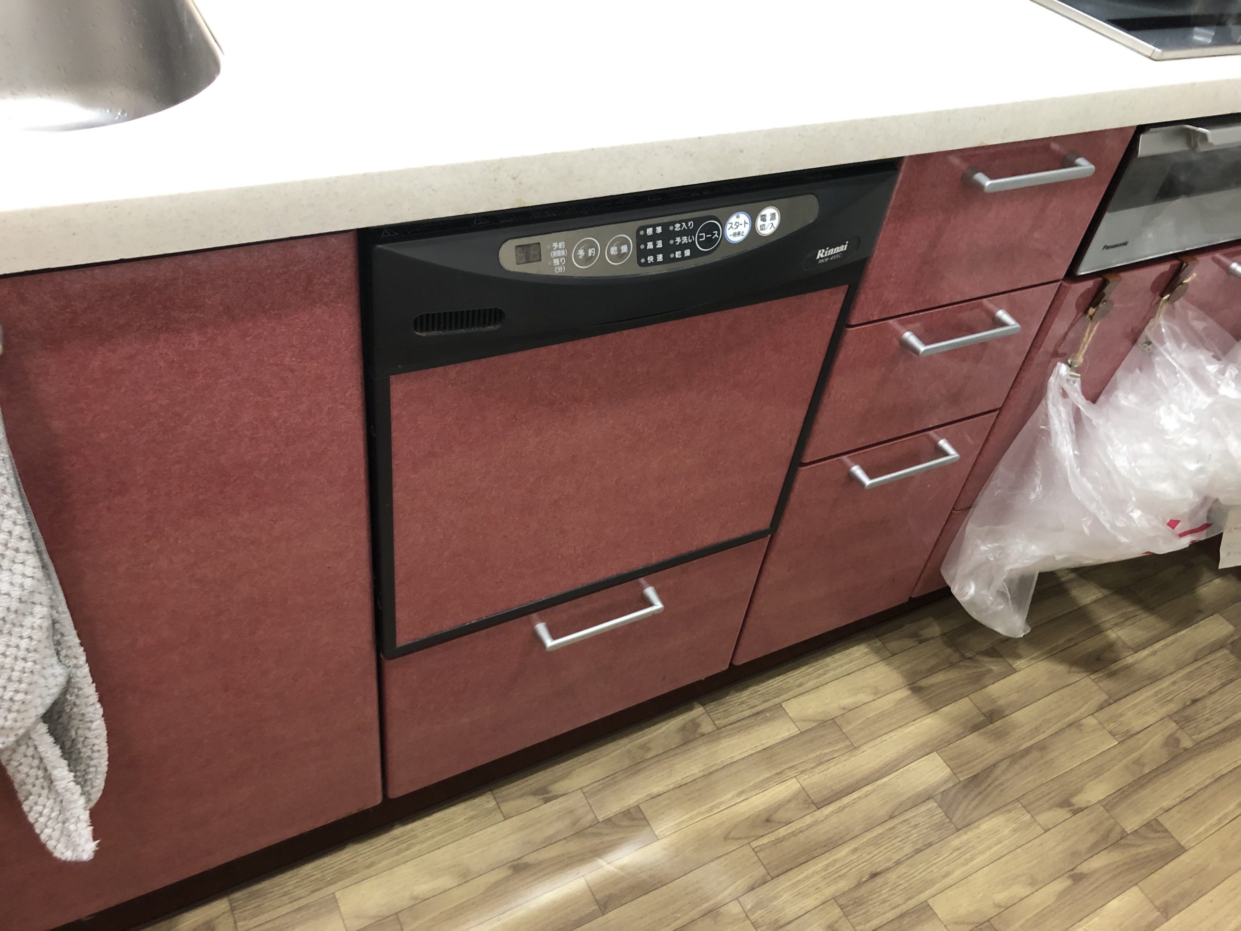 岐阜県 キッチンリフォーム リンナイ ビルトイン食洗機工事【株式会社山嘉】