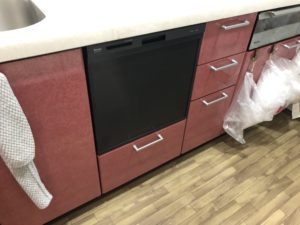 岐阜県 キッチンリフォーム リンナイ ビルトイン食洗機工事【株式会社山嘉】